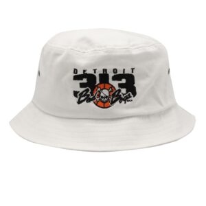 Detroit Bad Boys Bucket Cap - 313 White
