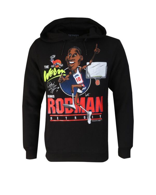 Detroit Bad Boys Dennis "The Worm" Rodman Hoodie
