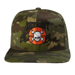 Detroit Bad Boys Flat Bill Camouflage Cap - Green