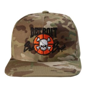 Detroit Bad Boys Flat Bill Camouflage Cap - Tan