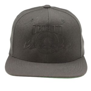 Detroit Bad Boys Flat Bill Snapback Cap - Tone on Tone Blk